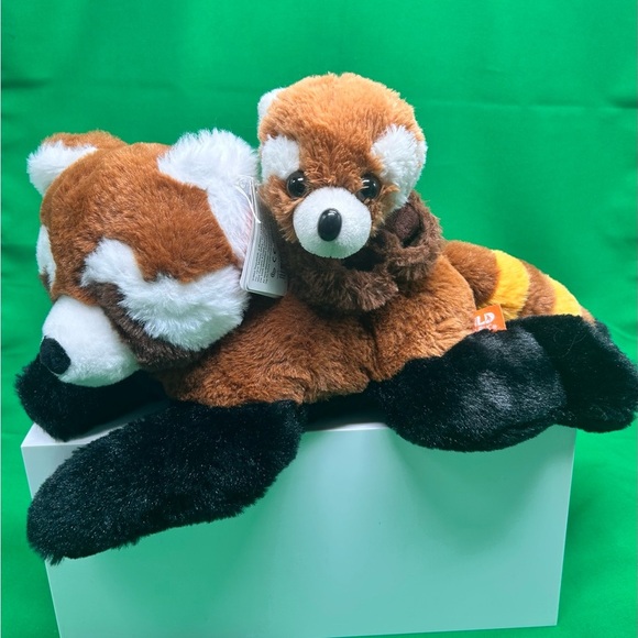Wild Republic Bundle Of 2 Red Panda EcoKins Plush Soft Stuffed Zoo Animal Toy - Picture 13 of 14